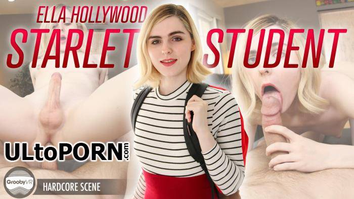 GroobyVR.com: Ella Hollywood - Starlet Student [3.28 GB / UltraHD 2K / 1920p] (Oculus)