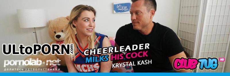 ClubTug.com, TugPass.com: Krystal Kash - Cheerleader Milks His Cock [248 MB / FullHD / 1080p] (Blonde)
