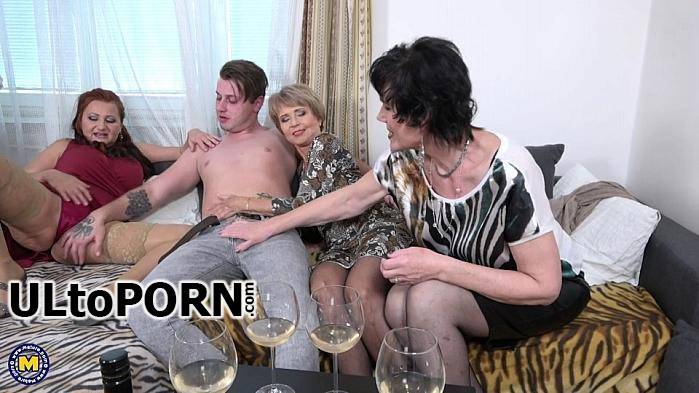 Mature.nl: Esmeralda M. (52), Romana (69), Ryanne (63) - One lucky toyboy met three naughty mature ladies who are in for a steamy groupfuck at home. The boy is instantly willing and ready to rock their worlds! (FullHD/1080p/2.11 GB)