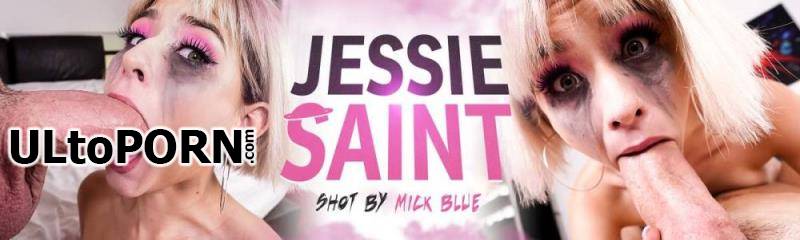 Throated.com: Jessie Saint - Jessie Saint Takes On 2 Cocks! [1.19 GB / FullHD / 1080p] (Deep Throat)
