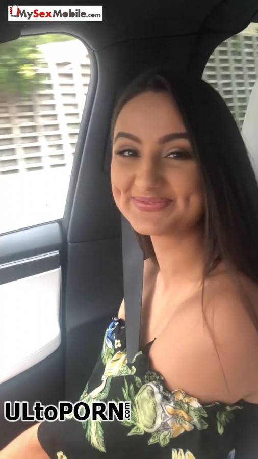 MySexMobile.com: Eliza Ibarra - Blowjob In The Car In The Streets Of Los Angeles [1.09 GB / FullHD / 1080p] (Brunette)