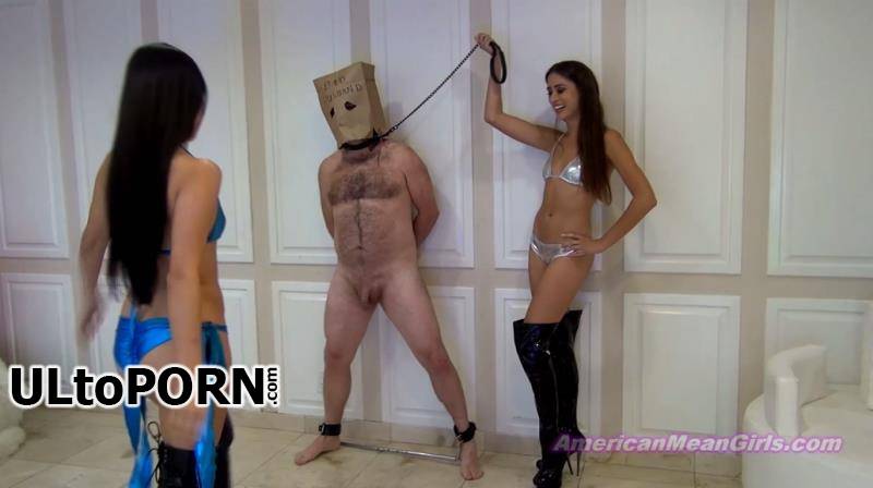 AmericanMeanGirls.com: Princess Beverly, Princess Bella - His Wife Wanted His Nuts Destroyed By Us [1.20 GB / FullHD / 1080p] (Humiliation)