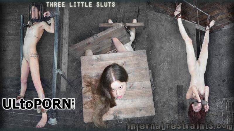InfernalRestraints.com: Hailey Young, Alexxa Bound, Holly Wood - Three Little Sluts [671 MB / HD / 720p] (Bondage)