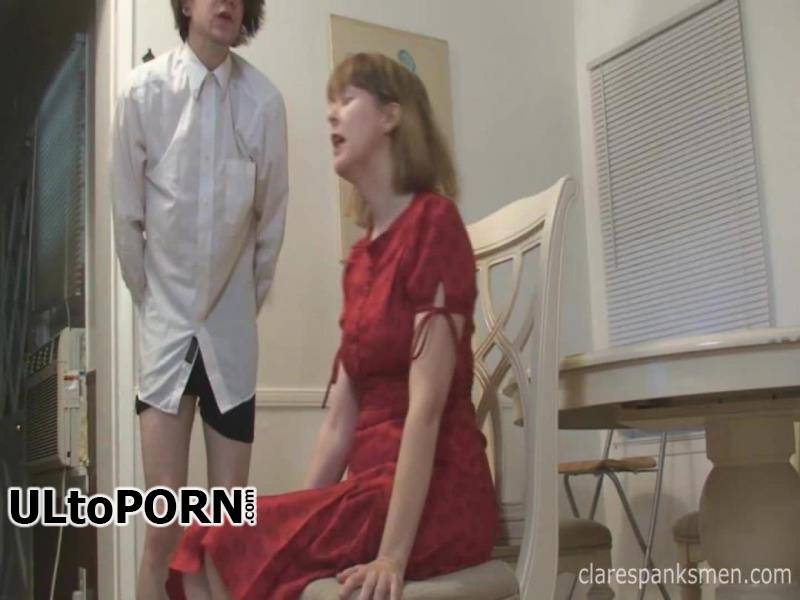 Clare Spanks Men: Clare Fonda - Mom Clare Spanks Her Son In Kitchen [366.34 MB / FullHD / 1080p] (Femdom)