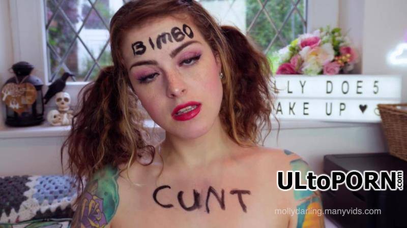 Molly Darling - Stupid Bimbo Degrading Makeup Tutorial [654.41 MB / FullHD / 1080p] (Humiliation)
