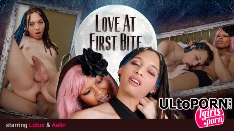 Tgirls.porn: Aelin Blue, Lotus the Vampire - Love At First Bite [1.77 GB / FullHD / 1080p] (Shemale)
