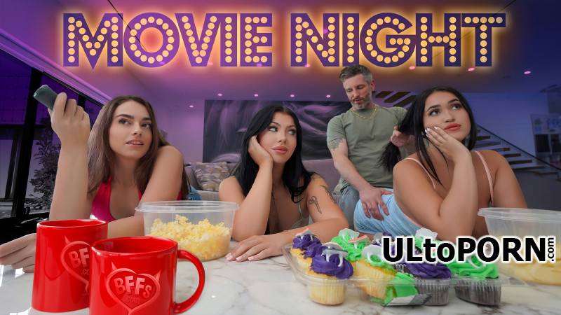 BFFS.com, TeamSkeet.com: Sophia Burns, Holly Day, Nia Bleu - There Is Nothing Like Movie Night [607 MB / FullHD / 1080p] (Foursome)