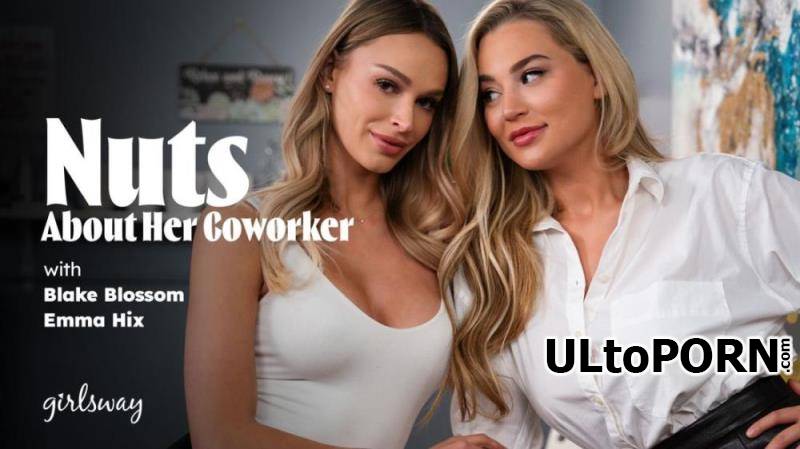 GirlsWay.com, AdultTime.com: Blake Blossom, Emma Hix - Nuts About Her Coworker [1.16 GB / FullHD / 1080p] (Lesbian)