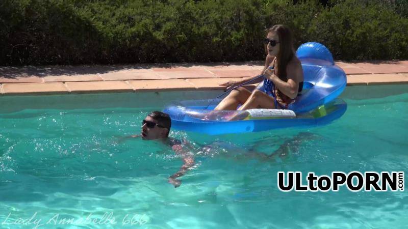LadyAnnabelle666: Swimming Cbt With My Pool Boy [2.3 GB / UltraHD / 2160p] (Femdom)