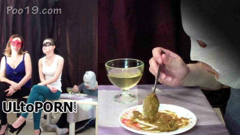 Poo19.com: MilanaSmelly - 2 mistresses cooked a delicious shit breakfast for a slave [1.08 GB / FullHD / 1080p] (Scat)