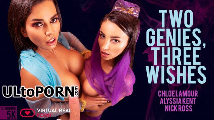 VirtualRealPorn.com: Alyssia Kent, Chloe Lamour - Two genies, three wishes [5.81 GB / UltraHD 4K / 2160p] (Gear VR)