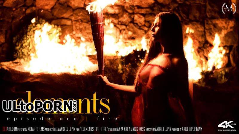 SexArt.com, MetArt.com: Anya Krey - Elements. Episode One: Fire [1.18 GB / FullHD / 1080p] (Brunette)