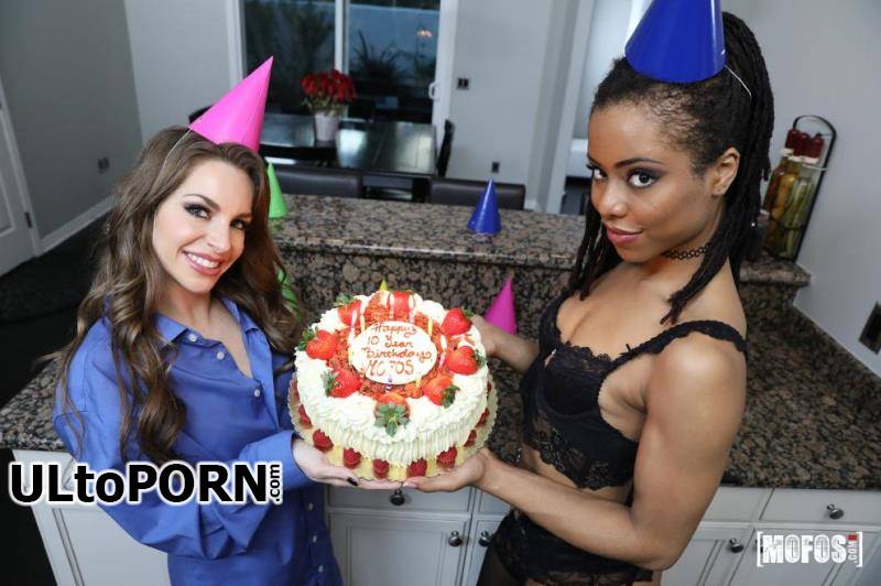 ShareMyBF.com, Mofos.com: Kimmy Granger, Kira Noir - Happy 10th Birthday Mofos [2.49 GB / HD / 720p] (Threesome)