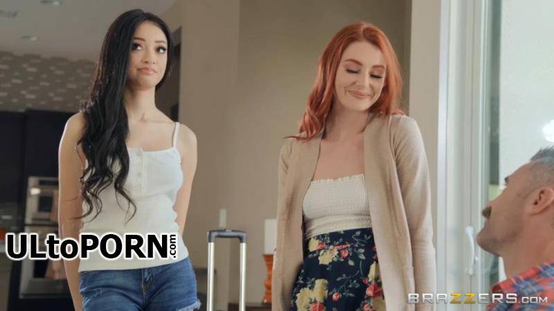 TeensLikeItBig.com, Brazzers.com: Lacy Lennon, Scarlett Bloom - Father's Day Gift [1.44 GB / FullHD / 1080p] (Threesome)