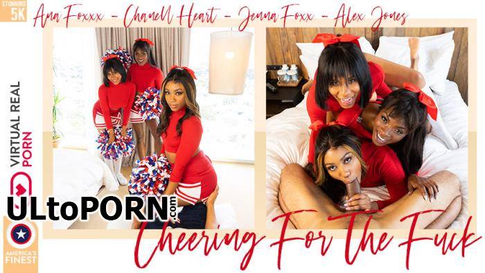 VirtualRealPorn.com: Alex Jones, Ana Foxxx, Chanell Heart, Jenna Foxx - Cheering For The Fuck [5.58 GB / UltraHD 4K / 2160p] (Gear VR)