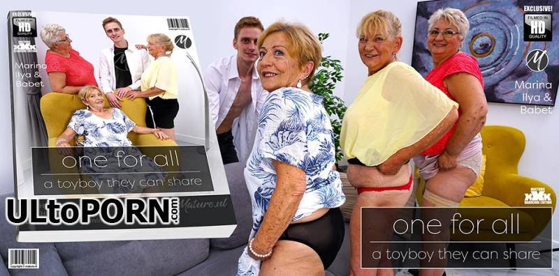 Mature.nl: Babet (59), Ilya (68), Marina T. (73) - One lucky toy boy getting fucked by three horny mature ladies [2.43 GB / FullHD / 1080p] (Group Sex)