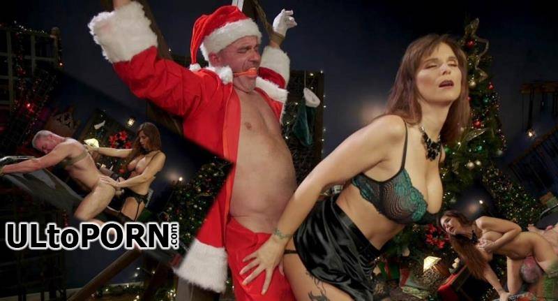 DivineBitches.com, Kink.com: Syren de Mer, Dale Savage - Santa Gets Got: MILF Syren de Mer Catches Dale Savage in Her Dungeon [503 MB / SD / 540p] (Strapon)
