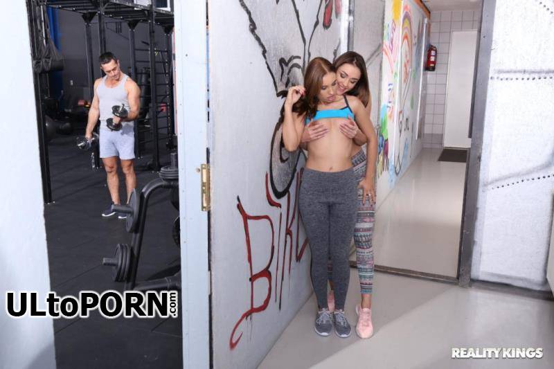 SneakySex.com, RealityKings.com: Alya Stark, Azure Angel - Sneaky Lesbian Workout [427 MB / SD / 480p] (Lesbian)