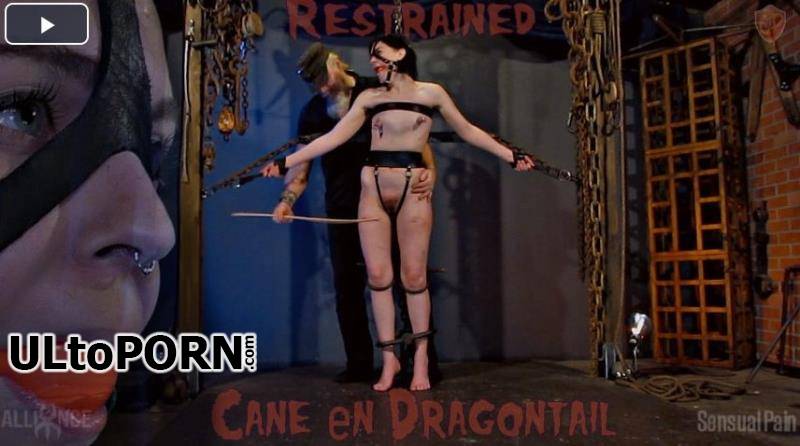 SensualPain.com: Abigail Annalee - Restrained Cane en Dragontail [571 MB / FullHD / 1080p] (BDSM)