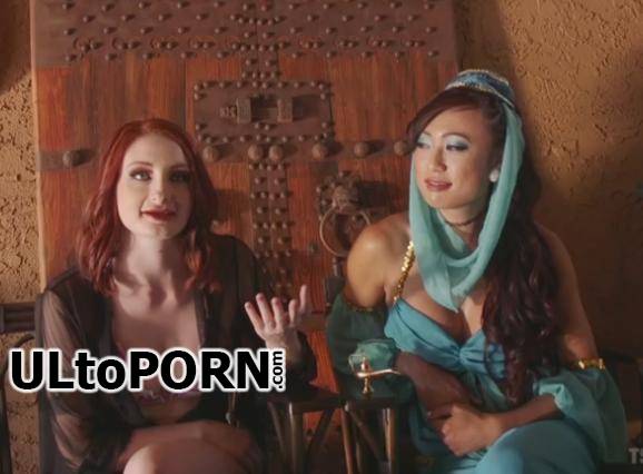 TSPussyHunters.com, Kink.com: Violet Monroe, Venus Lux - The Evil Genie With a Weenie seduces Violet Monroe with her cock [1.32 GB / HD / 720p] (Shemale)