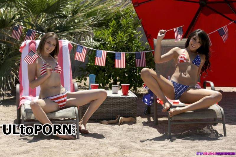 StepSiblingsCaught.com, Nubiles-Porn.com: Hime Marie, Kyler Quinn - Fourth Of July With My Step Sister And Her Slutty Friend [233 MB / SD / 360p] (Threesome)