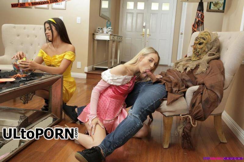 StepSiblingsCaught.com, Nubiles-Porn.com: Kylie Rocket, Lily Larimar - Step Brothers Trick And Treat [269 MB / SD / 360p] (Threesome)