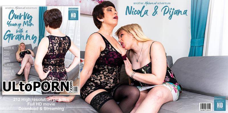 Mature.nl: Dijana (27), Nicola S. (42) - Curvy mom Dijana loves fooling around with granny Nicola [1.27 GB / FullHD / 1080p] (Lesbian)