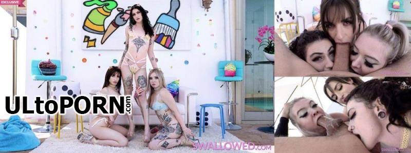 Swallowed.com: Lydia Black, Kaiia Eve, Mila Taylor - Insane Triple BJ With Mila, Lydia & Kaiia - swa0326 [3.31 GB / FullHD / 1080p] (Swallow)