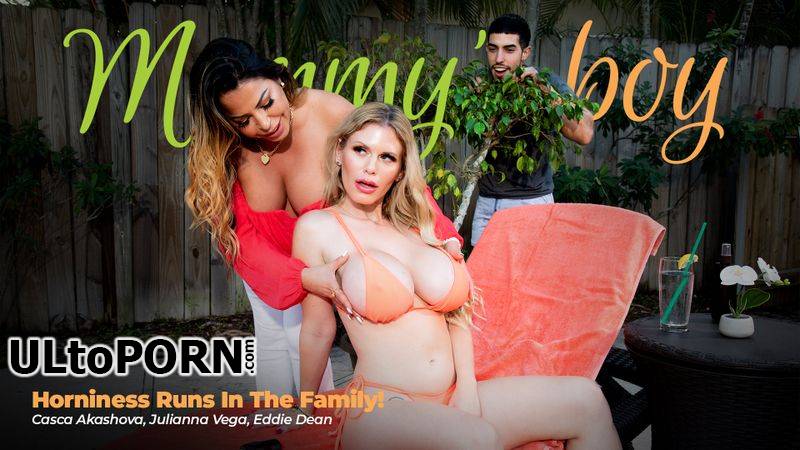 MommysBoy.net, AdultTime.com: Casca Akashova, Julianna Vega - Horniness Runs In The Family! [2.44 GB / FullHD / 1080p] (Threesome)