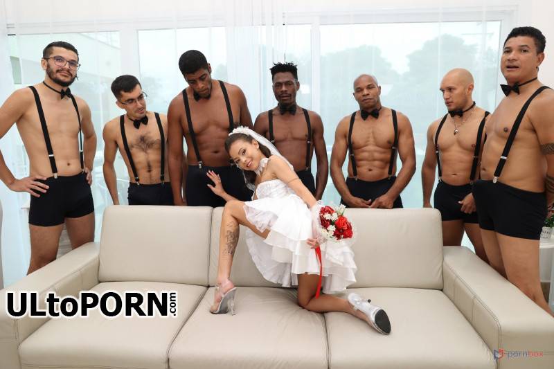 LegalPorno.com, AnalVids.com: Polly Petrova - Celebrates her bachelorette party getting fucked by seven big cocks doing double anal and DP [2.14 GB / HD / 720p] (Anal)