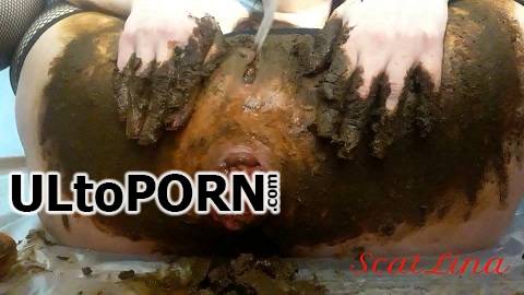 ScatShop.com: ScatLina - Anal prolapse in shit [1.10 GB / FullHD / 1080p] (Scat)