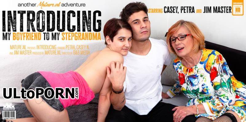 Mature.nl: Casey N (18), Jim Master (20), Petra (73) - A steamy threesome with a granny and a hot young couple [1.93 GB / FullHD / 1080p] (Threesome)