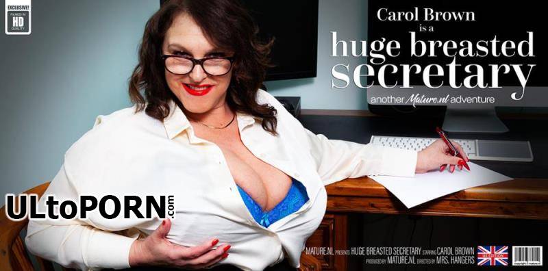 Mature.nl: Carol Brown (EU) (54) - Huge breasted secretary Carol brown is horny at work [710 MB / FullHD / 1080p] (Mature)