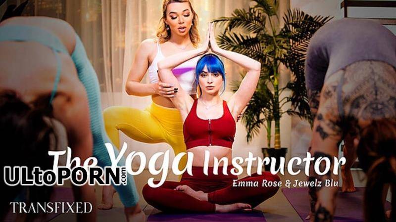 Transfixed.com, AdultTime.com: Emma Rose, Jewelz Blu - The Yoga Instructor [3.19 GB / UltraHD 4K / 2160p] (Shemale)