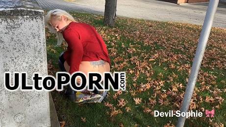 ScatShop.com: DevilSophie, SteffiBlond - And from the post; P Today my sausage is traveling (Apr./2022/4K) [494 MB / UltraHD 4K / 2160p] (Scat)