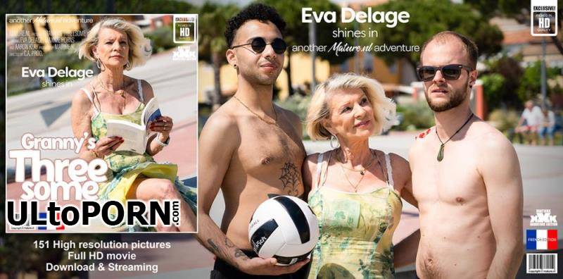 Mature.nl: Aaron Klay (24), Eva Delage (EU) (70), Maxime Horns (28) - Modern grandma cougar Eva Delage gets two young to fuck her in a threesome [2.36 GB / FullHD / 1080p] (Threesome)