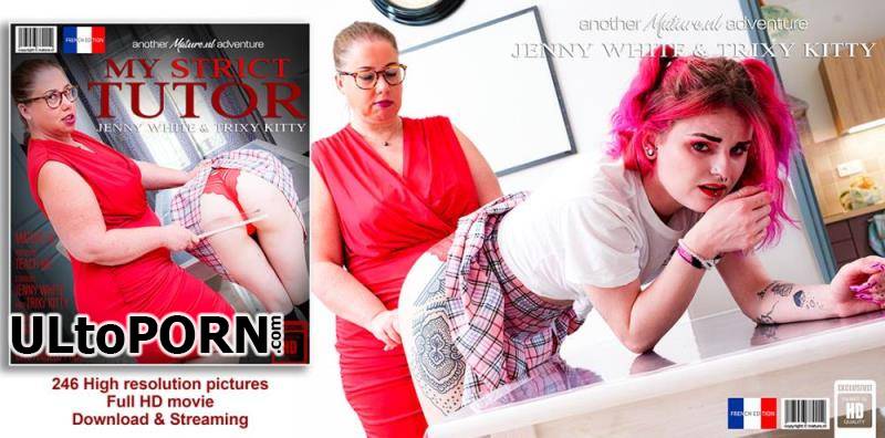 Mature.nl: Jeny White (EU) (43), Trixy Kitty (EU) (24) - Kinky tutoring with teacher Jenny White and student Trixy Kitty [2.40 GB / FullHD / 1080p] (Lesbian)