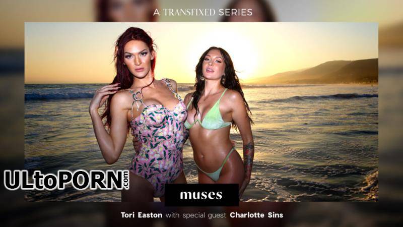 Transfixed.com, AdultTime.com: Charlotte Sins, Tori Easton - MUSES: Tori Easton [1.18 GB / FullHD / 1080p] (Shemale)