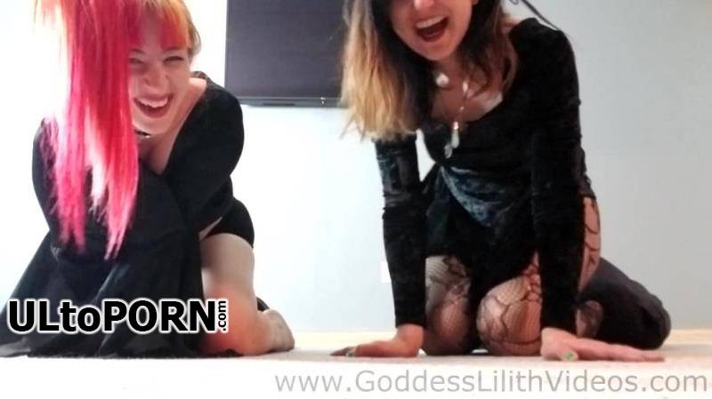 Goddess Lilith Videos: Godess Lilith, Goddess D - Double Bondage Sack Facesitting With Two Goth Goddesses [1.16 GB / FullHD / 1080p] (Femdom)