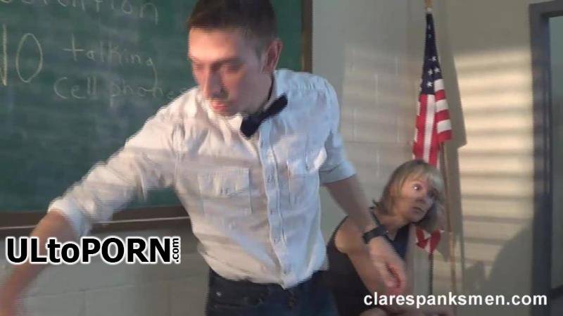 Clare Spanks Men: Patrick And His Classmates Spanked [277.93 MB / HD / 720p] (Femdom)