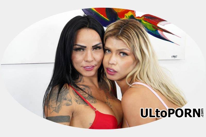 HoneyTrans.com: Isabella Salvatore, Nicole Pantoja - Blonde Trans Bombshell Loves Cock Inside Her [1.74 GB / UltraHD 4K / 2160p] (Shemale)