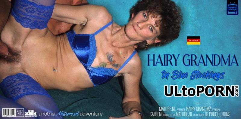 Mature.nl: Carlene (52) - Hairy grandma Carlene gets fucked while wearing blue stockings [363 MB / SD / 576p] (Mature)