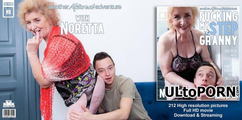 Mature.nl: Nikki Nuttz (27), Noretta (72) - Toyboy loves fucking his shaved 72 year old stepgrandma Noretta on her couch [1.15 GB / FullHD / 1080p] (Mature)