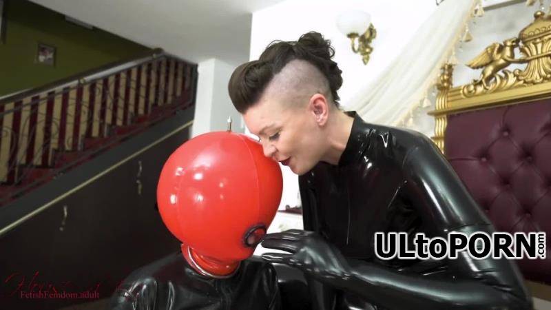 House of Sinn: Lady Valeska tests Her inflatable toys gag reflex with Her fingers before fucking him in the mouth with Her big strap-on [198.41 MB / FullHD / 1080p] (Strapon)