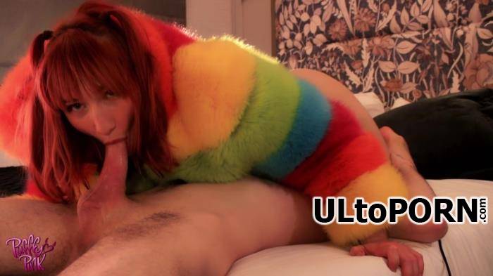 PufffyPink - Rainbow Coat Blowjob and Sex (FullHD/1080p/326 MB)
