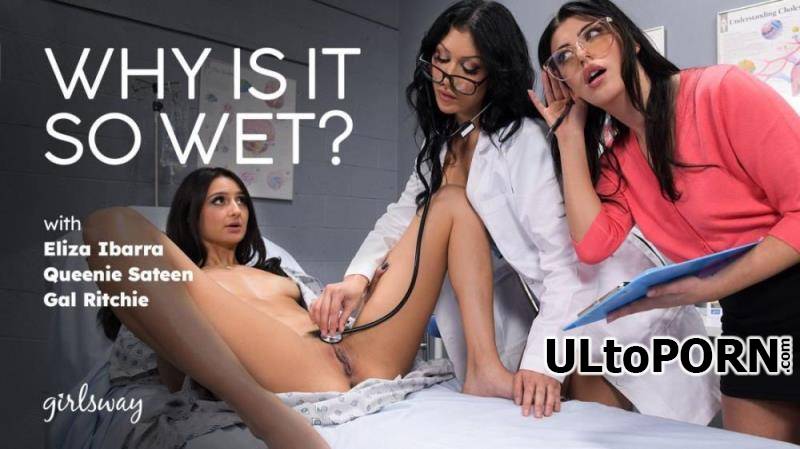 GirlsWay.com, AdultTime.com: Eliza Ibarra, Queenie Sateen, Gal Ritchie - Why Is It So Wet [1.12 GB / FullHD / 1080p] (Pissing)