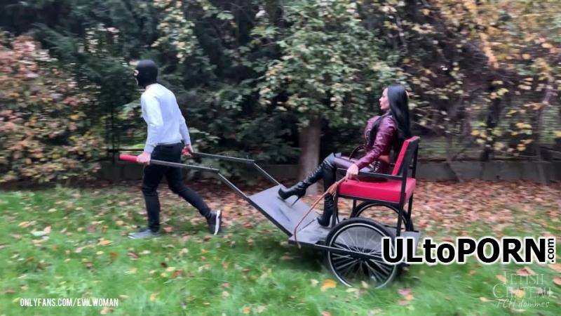 Fetish Chateau Dommes: Carriage riding for Queen Evilwoman [436.45 MB / FullHD / 1080p] (Femdom)