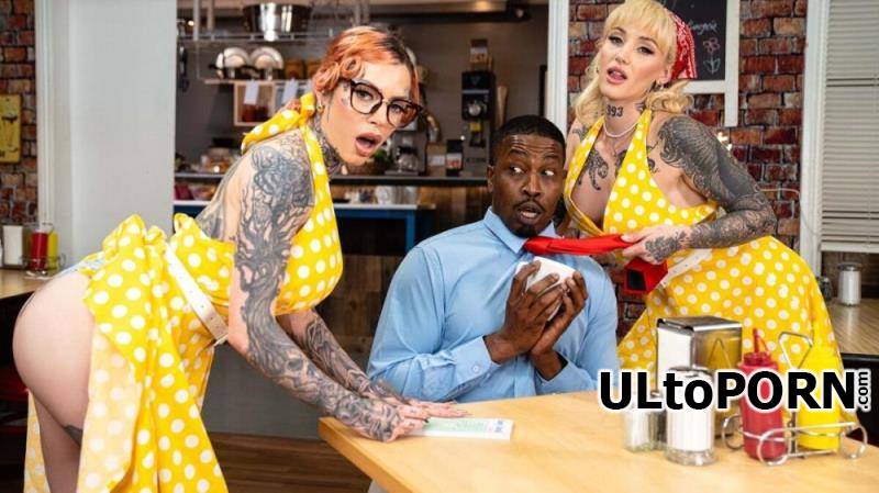 BrazzersExxtra.com, Brazzers.com: Chantal Danielle, Kitty Quinn - Cock N' Roll Diner Disaster [1.50 GB / FullHD / 1080p] (Threesome)