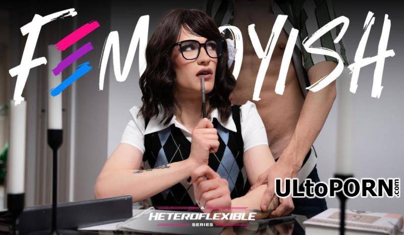 AdultTime.com, HeteroFlexible: Tootsy, Leo Louis - Young Buck Bends Over Femboy Nerd For Study Break [630 MB / FullHD / 1080p] (Shemale)