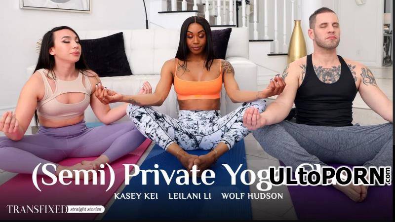 Transfixed.com, AdultTime.com: Wolf Hudson, Kasey Kei, Leilani Li - (Semi) Private Yoga Class [2.70 GB / FullHD / 1080p] (Shemale)